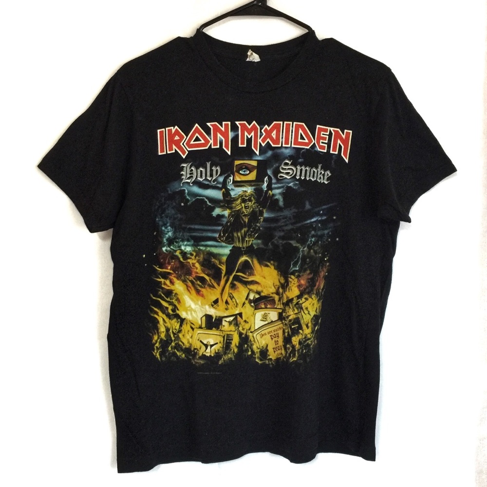 Iron Maiden Holy Smoke Band T Shirt Size L